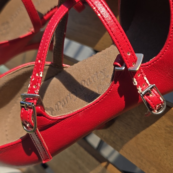 Very Fine PP201 Red 3” Cuban Heel Salsa Latin Dance Shoes 6.5 - Picture 9 of 17